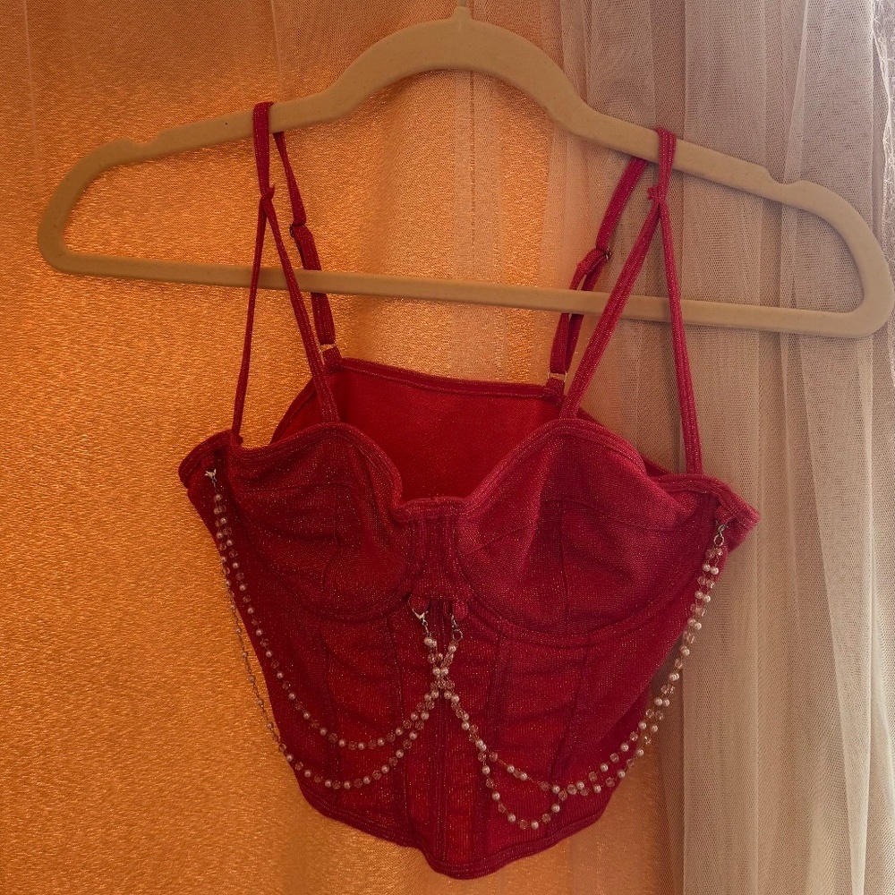 Corset top S pink